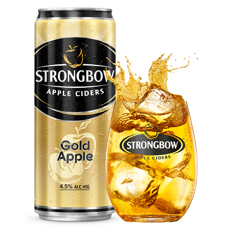 Nước táo lên men Strongbow Gold 330ml 6 Lon