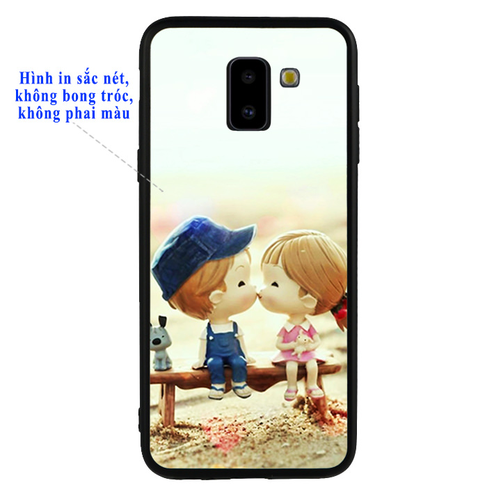 Ốp lưng viền TPU cho Samsung Galaxy J6 2018 - Kiss Love 03