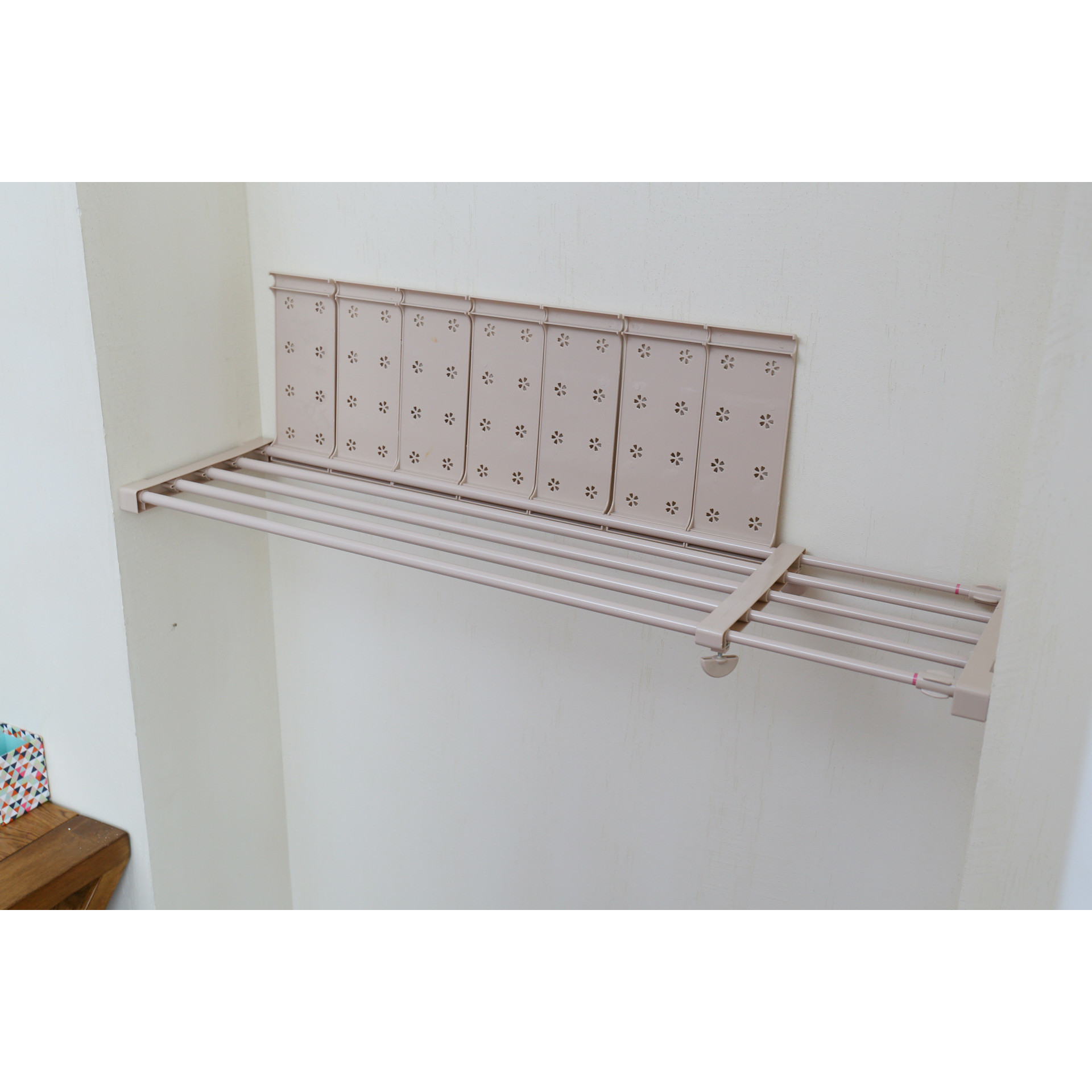 Kệ chia ngăn tủ đa năng không cần khoan bắt vít rộng 24cm, dài 26-38cm