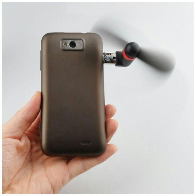 Quạt Mini Silicon Usb 2 trong 1 cho PC và Android siêu lạ