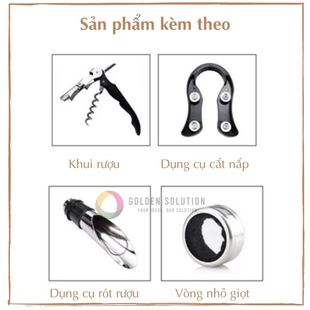 Hộp rượu vang, hộp gỗ đựng rượu vang Sơn Mài GDS Quà Tặng Cao Cấp, Miễn Phí Khắc Tên (Đỏ Đô