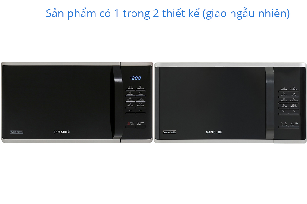 Lò vi sóng Samsung MS23K3513AS/SV 23 lít, Công suất 800W - Hàng chính hãng