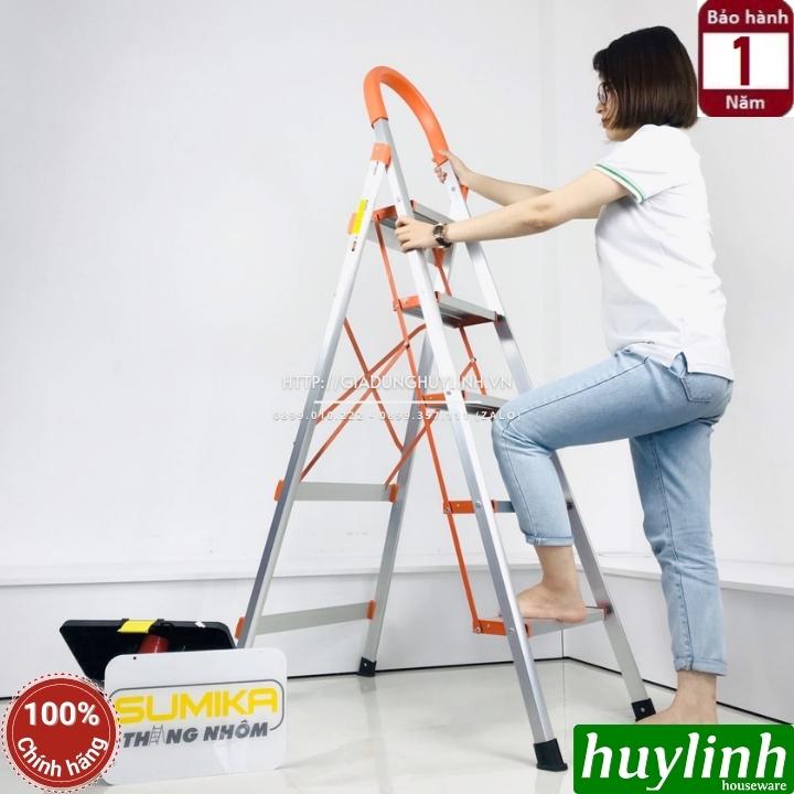 Thang nhôm ghế gia đình 5 bậc Sumika Sk305 - cao bậc trên cùng 123cm