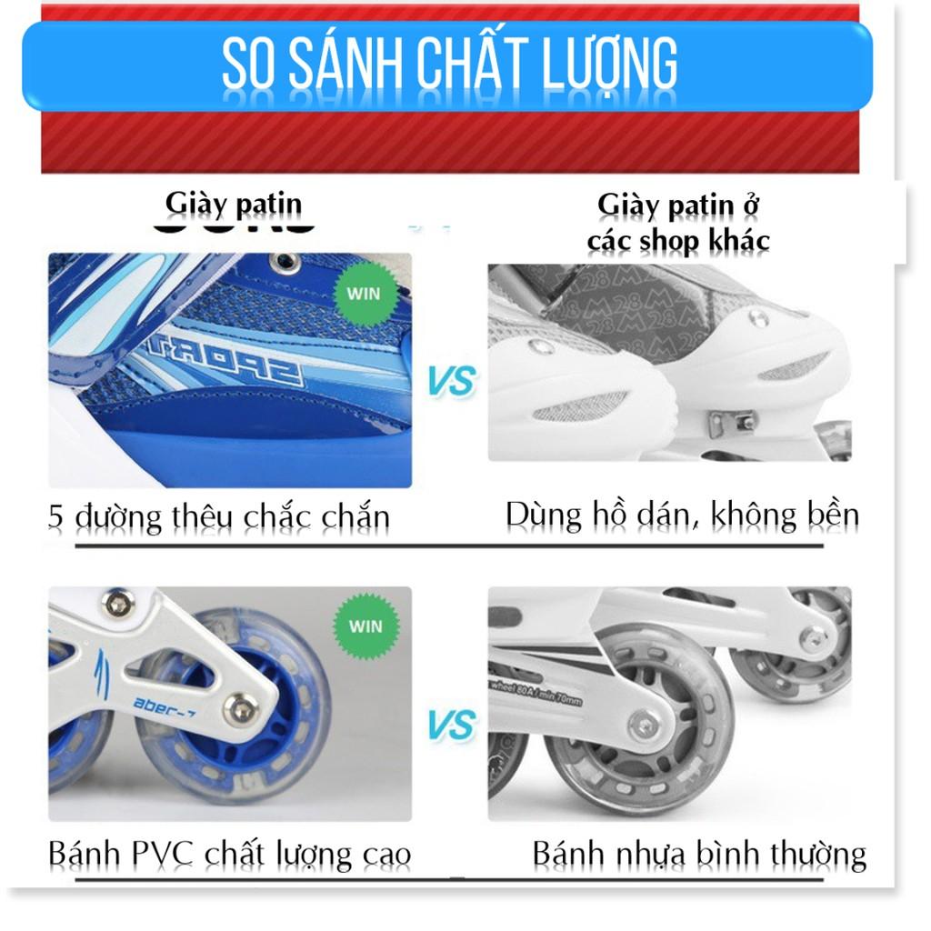 Giày trượt patin trẻ em cánh tiên bánh đầu phát sáng