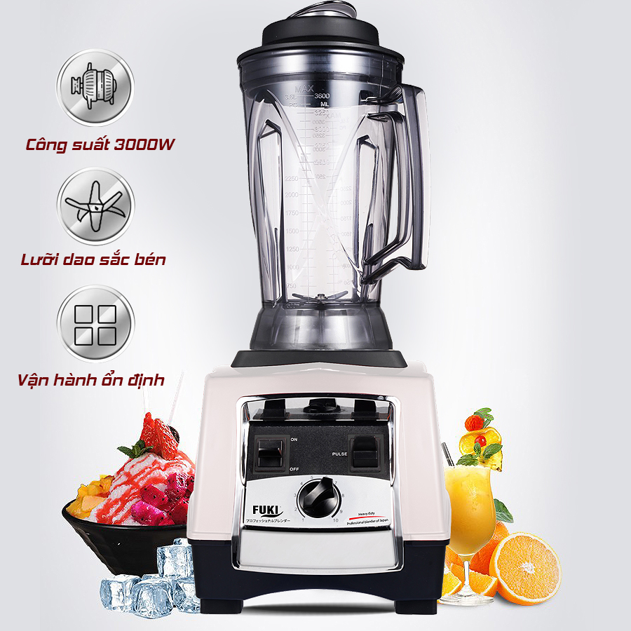 Máy xay sinh tố công nghiệp Fuki FK-3000 - Hàng chính hãng
