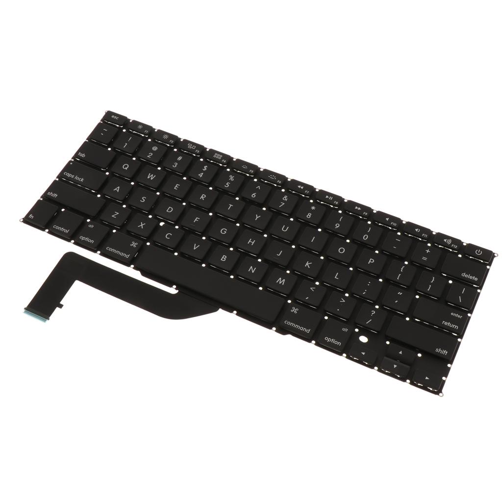 Bàn Phím Laptop Phiên Bản Hoa Kỳ Phù Hợp Với Apple MacBook Pro Retina 15 Inch A1398-Đen