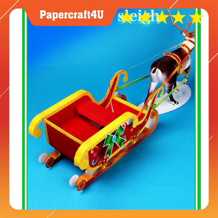 Mô hình giấy 3D Giáng sinh Ông già Noen Santa Claus Set