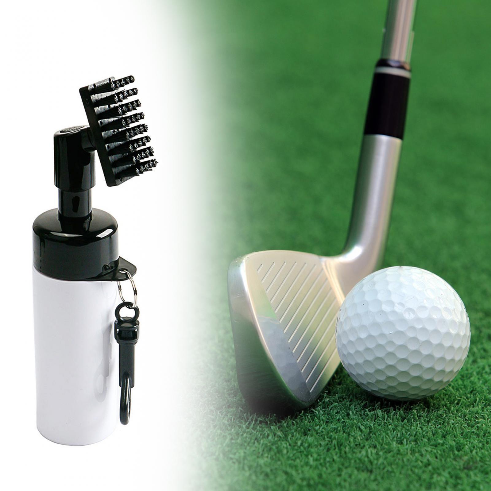 Golf Club Cleaner Brush with Water Bottle Portable Golf Cleaning Brush Spray