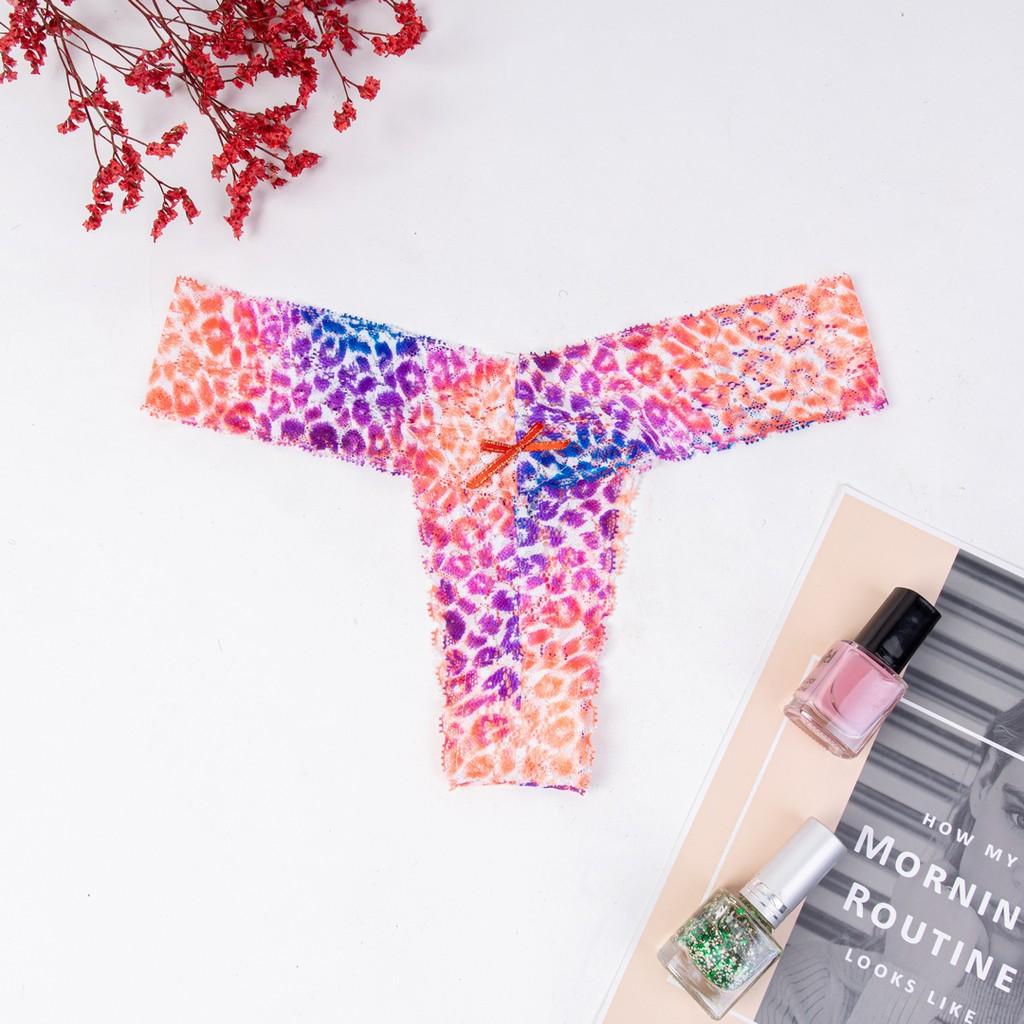 Quần lót ren lọt khe Graffiti Thong style thương hiệu Miss K nhiều màu U026