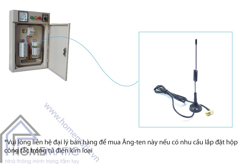 Công tắc điều khiển từ xa bằng điện thoại GSM01