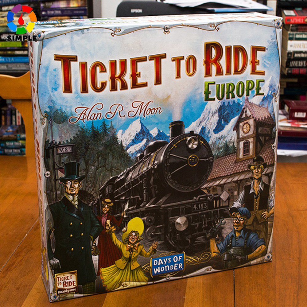 Bộ Trò Chơi Board Game Ticket To Ride Europe Thú Vị Chất Lượng Cao