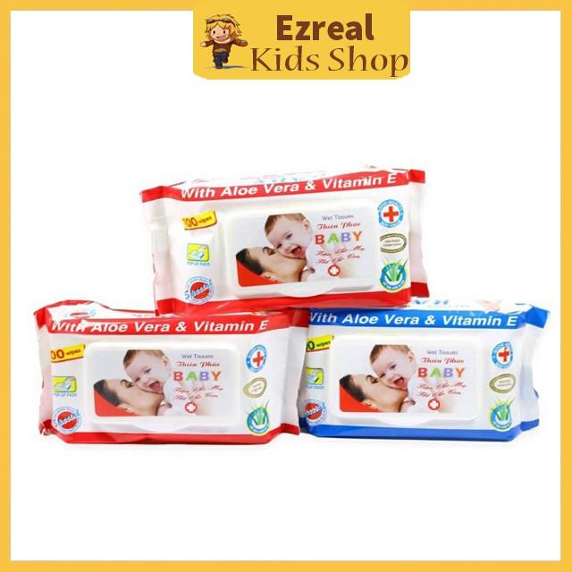 Khăn Giấy Ướt Baby Thiên Phúc Không Mùi (100 tờ/gói) - Khăn Ướt Baby Cao Cấp