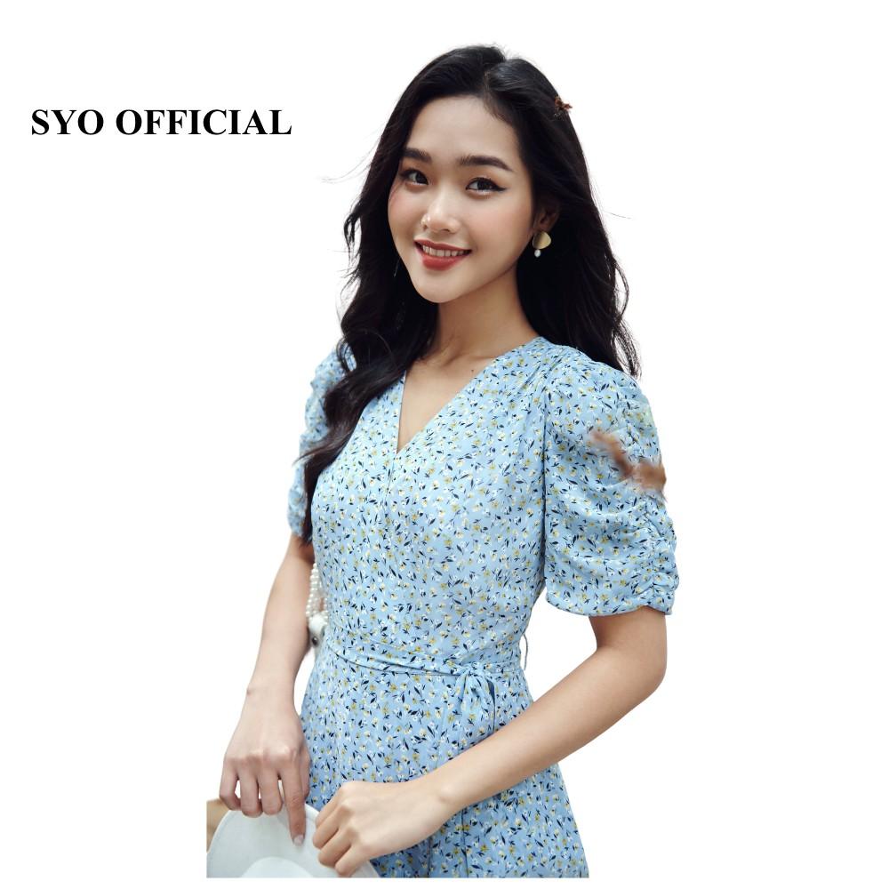Đầm xòe 2 tầng cổ chéo SYO D4007-21