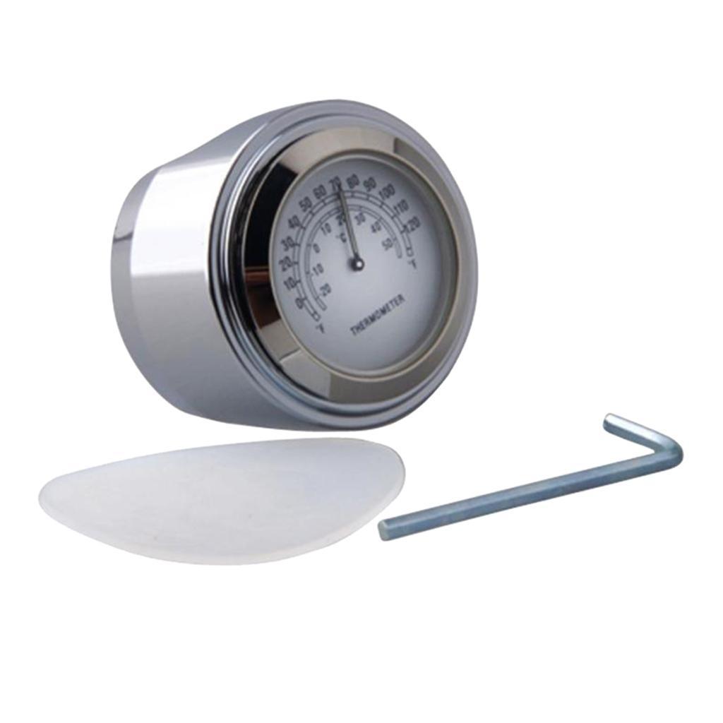 2pcs/set Motorcycle 7/8" 1" Handlebar  Clock & Temp  Kit