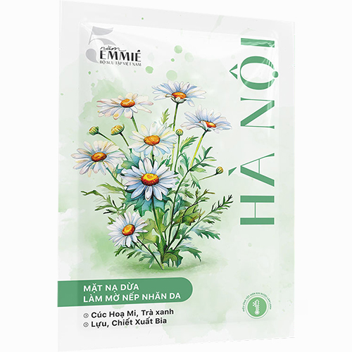 Mặt nạ sinh học dừa Emmié Biocellulose Beauty Mask giúp da sáng mịn và đều màu - Hàng chính hãng