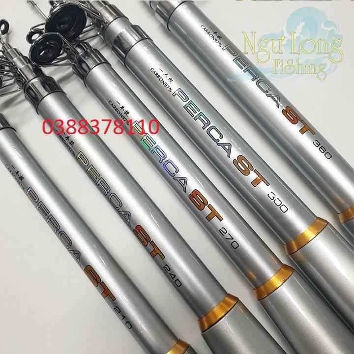Cần Máy Rút Cần Câu Lăng Xê, Câu Lục Percast 97% Carbon Độ Dài 2m1 - 3m6 CM-2
