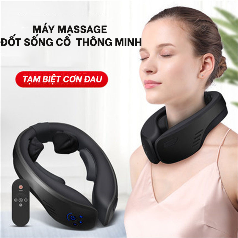 Máy Massage Đốt Sống Cổ 3D Với Chức Năng Massage,  Xoay Và Rung -3 Mức Độ Hoạt Động - Giúp Đẩy Lùi Cơn Đau Nhức ,Giải Tỏa Căng Thẳng, Mệt Mõi