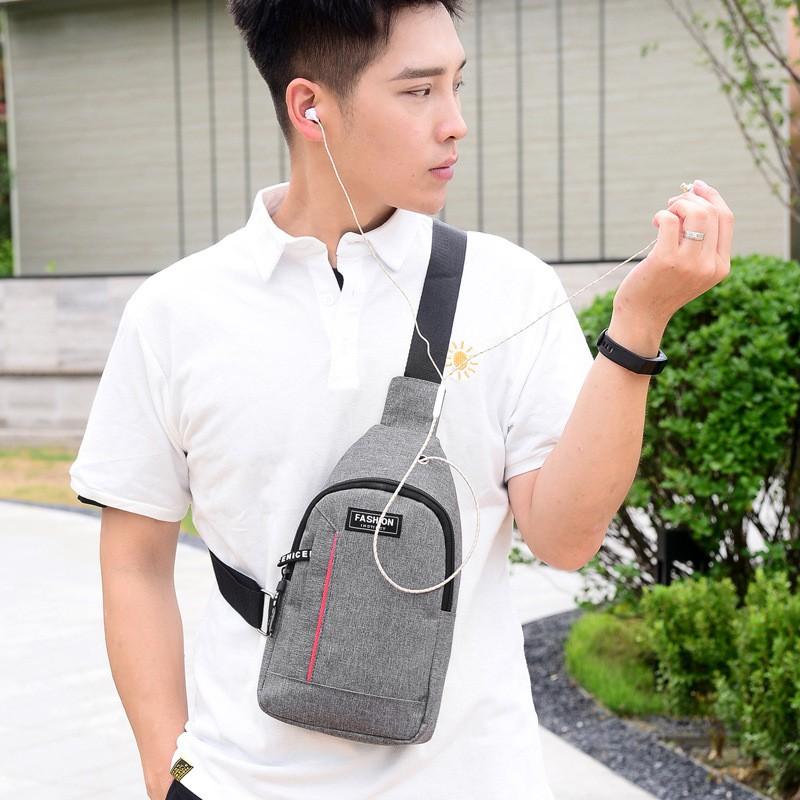 Túi đeo chéo nam vải phong cách thời trang Hàn Quốc TC91