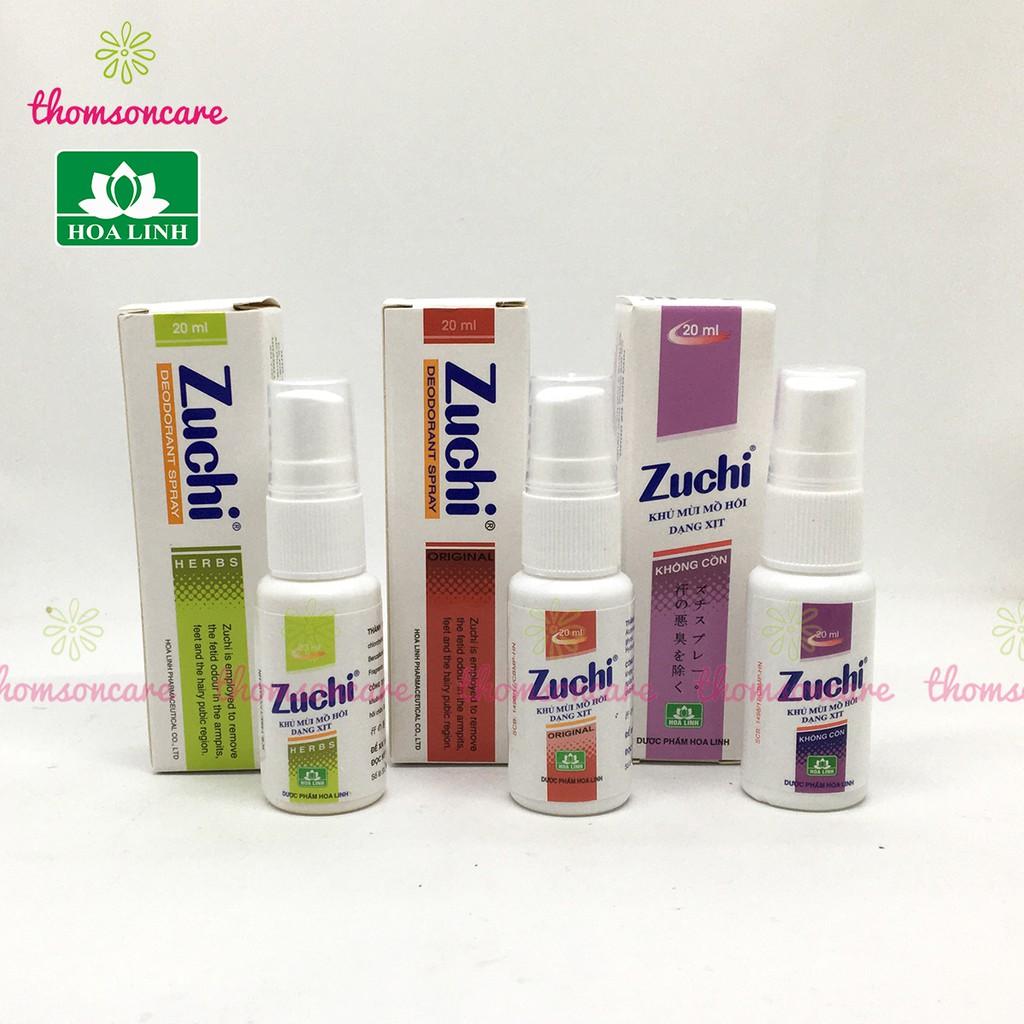 Zuchi xịt khử mùi hôi nách từ thảo dược - Chính hãng Hoa Linh