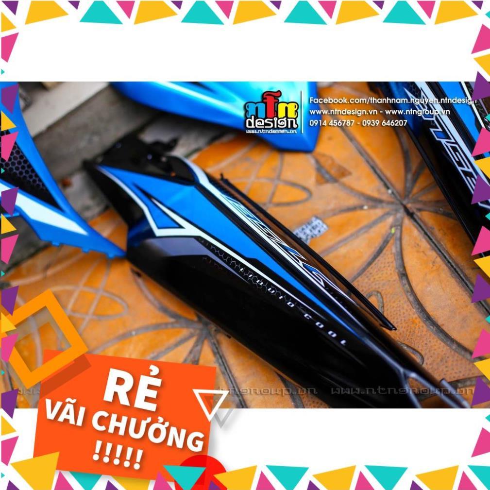 Tem Rời Exciter 135 Mẫu LC Xanh Ngọc Đen