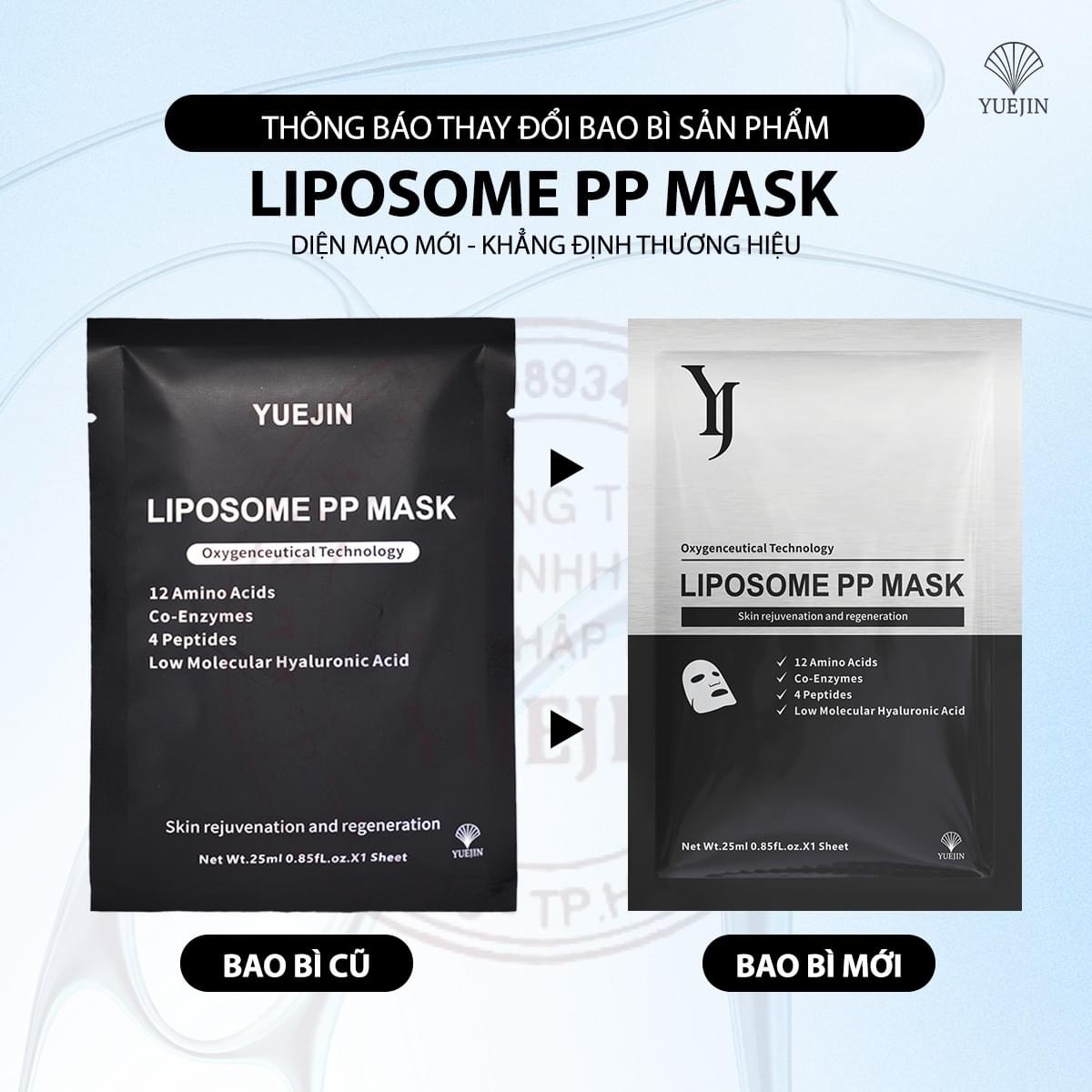 Mặt Nạ YUEJIN Liposome PP Mask 25ml hạn 2027 Tái Tạo Đa Tầng Làn Da Nuôi Dưỡng Tế Bào, Phục Hồi Nhanh, Cấp Ẩm