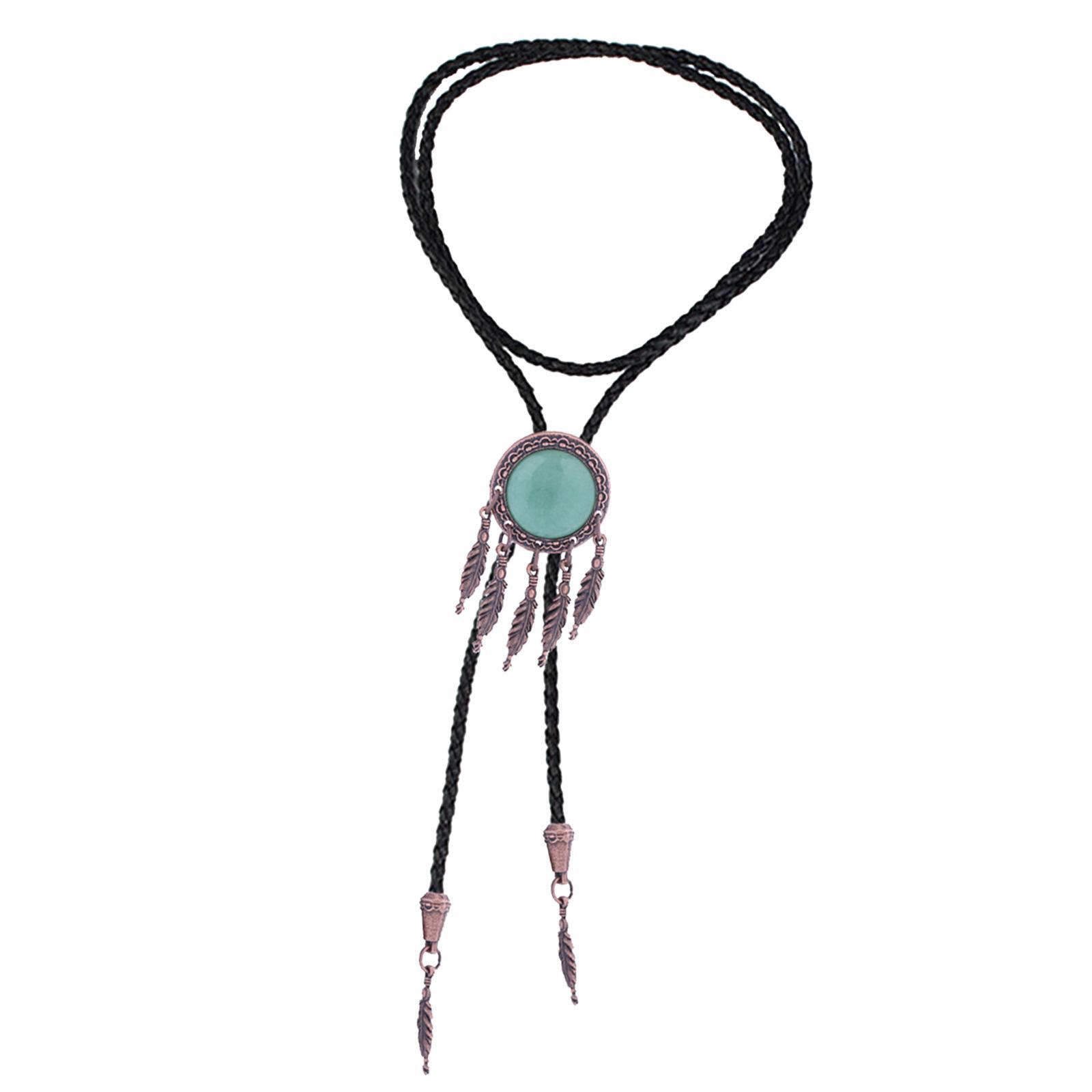 Alloy Bolo Tie Adjustable Retro Style Shirt Chain Cowboy Rodeo for Women