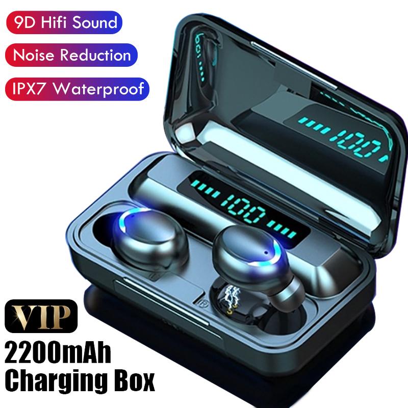 V5.1 F9 Tws Tai Nghe Không Dây Bluetooth Tai Nghe Nhét Tai Thể Thao Chống Thấm Nước Tai Nghe HiFI Stereo Arbuds Cho iPhone Xiaomi Android Pnhone