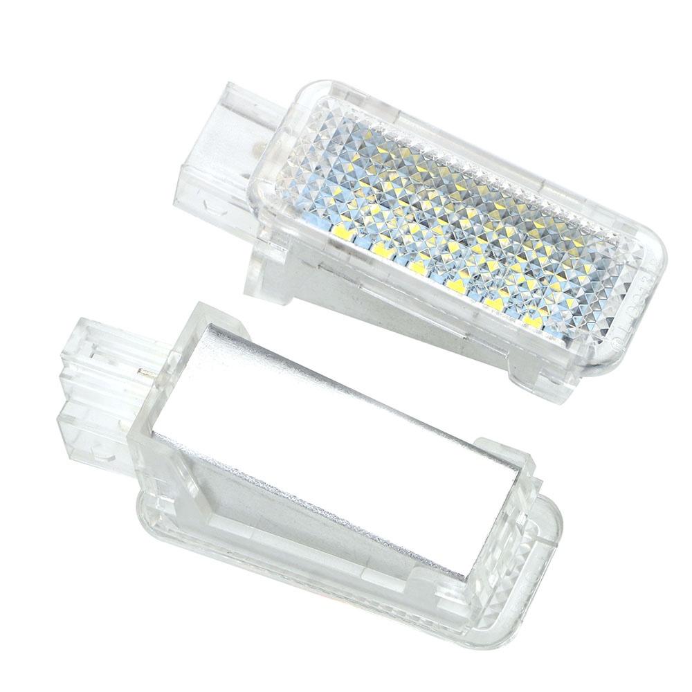 Set 2 đèn LED 6500K 12V ánh sáng trắng siêu sáng gắn cửa xe hơi Audi A3/A4/A6/VW