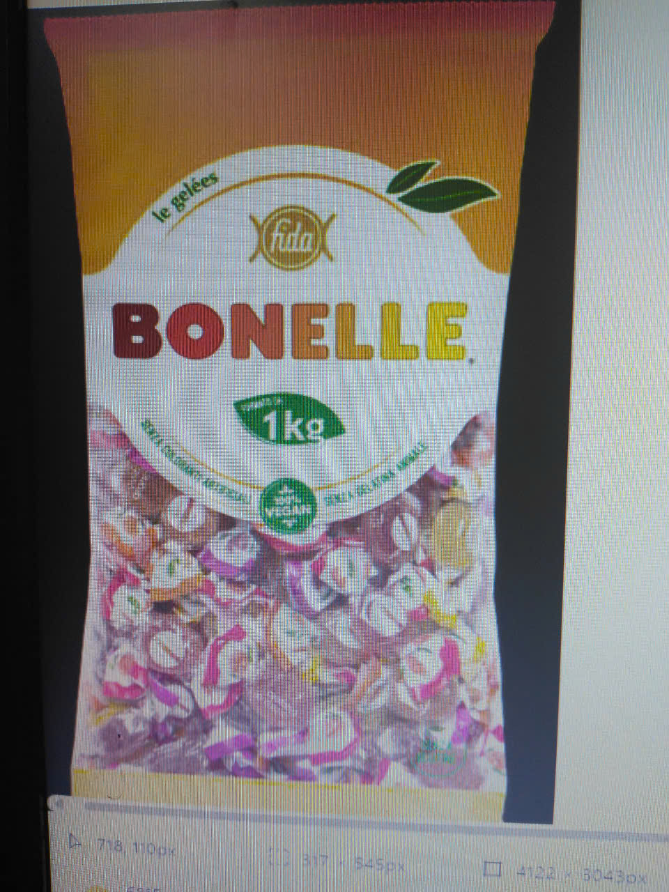 Kẹo Bonelle hương vị trái cây 1kg