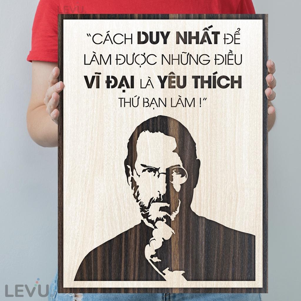 Tranh câu nói hay nổi tiếng của Steve Jobs LEVU NT01 truyền động lực