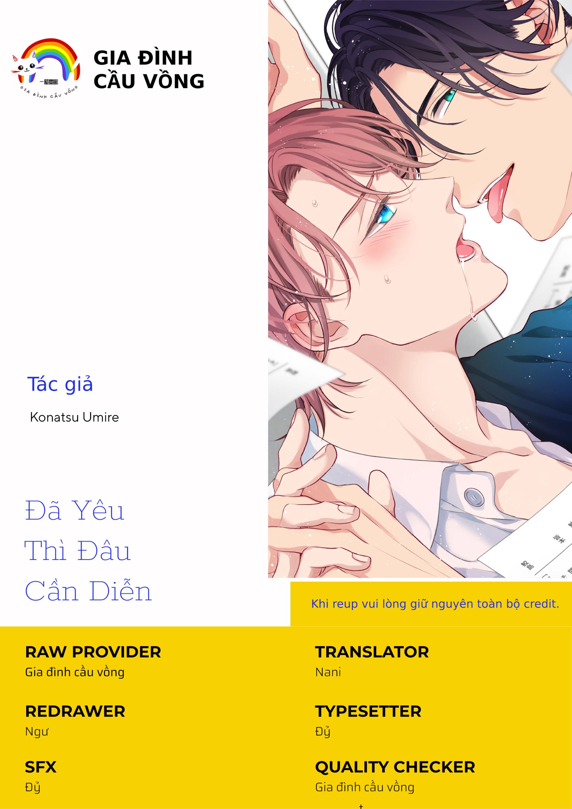 Đã Yêu Thì Đâu Cần Diễn chapter 3