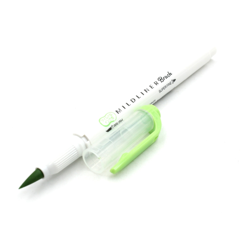 Viết Cọ Nhật Mildliner - Zebra WFT8-MG - Xanh Lá