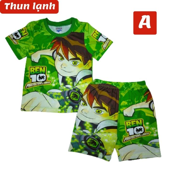 Set đồ đồ bộ bé trai hình Ben từ 10-55kg - Vải thun lạnh -Kiến Lửa