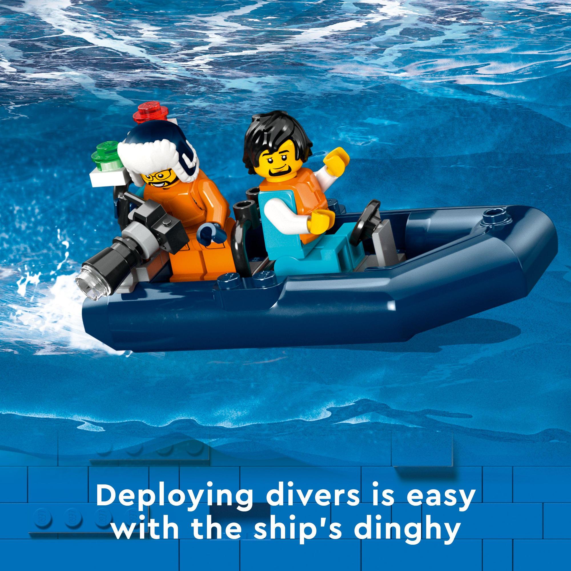 LEGO City 60368 Đồ chơi lắp ráp Tàu thám hiểm bắc cực (815 chi tiết)
