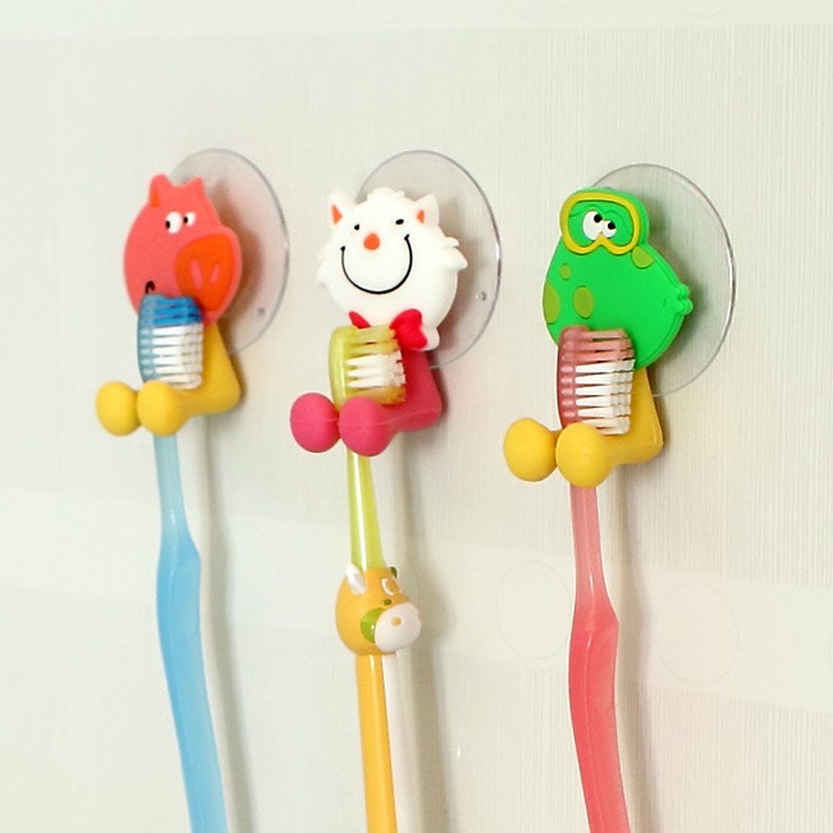 Combo 3 Dụng Cụ Để Bàn Chải Hình Thú Ngộ Nghĩnh