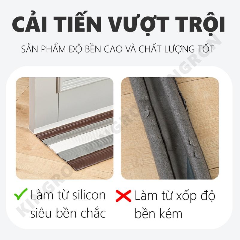 Nẹp mút ZICZAC thế hệ mới chắn cửa chống côn trùng Thanh chặn gió khe cửa chống thoát hơi gió điều hòa KINGRON