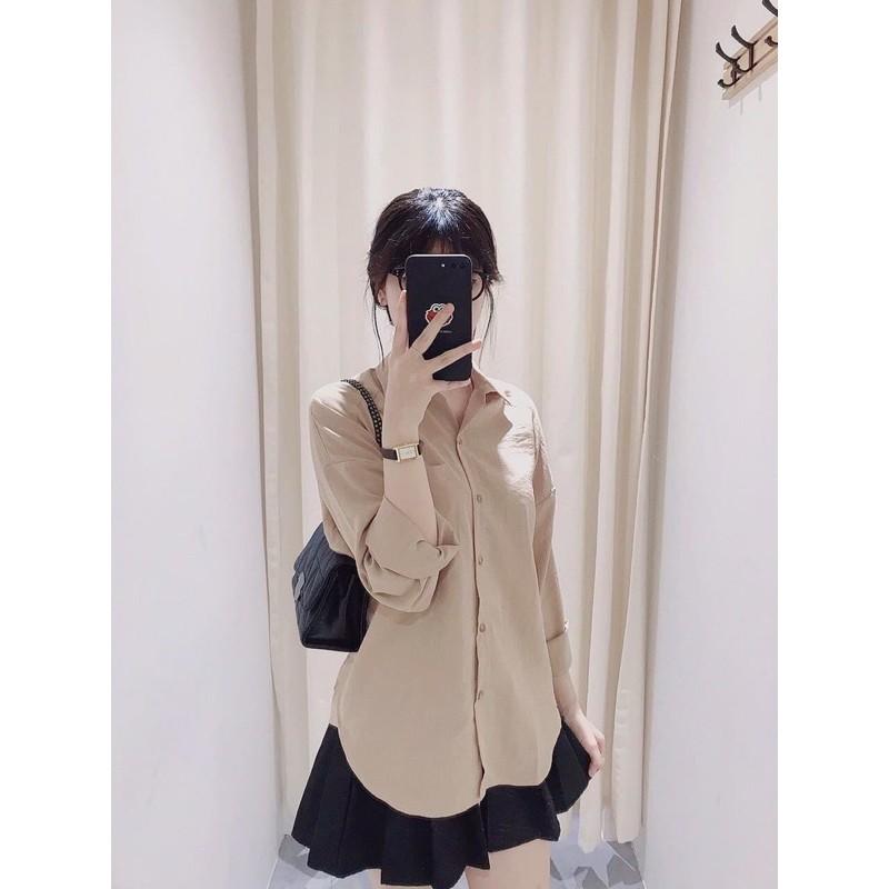 SƠ MI OVERSIZE PASTEL (2 màu)