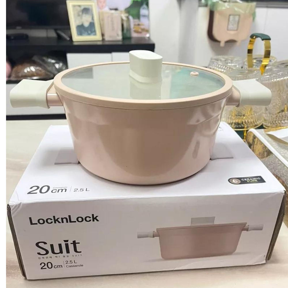 Nồi 2 Tay Cầm Suit LocknLock - Màu Pink