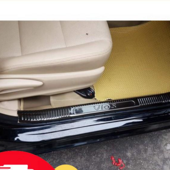 BẬC CHÂN TRONG DÀNH CHO TOYOTA VIOS 2019-2021 TITAN CAO CẤP, ỐP CHỐNG TRẦY BẬC CỬA XE Ô TÔ