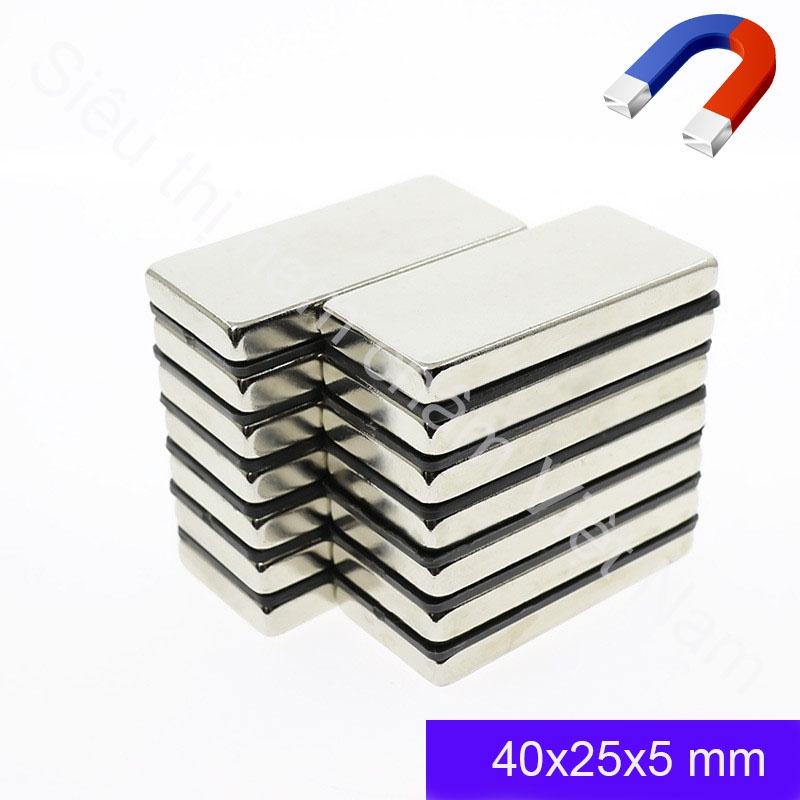 Nam châm vĩnh cửu 40x25x5mm nam châm vĩnh cửu siêu hit