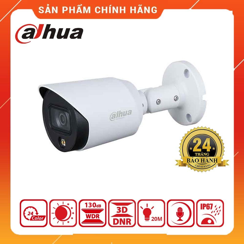 Camera thân trụ analog 2M -5M Full-color Starlight, tích hợp mic, chuẩn chống nước IP67 - Hàng chính hãng