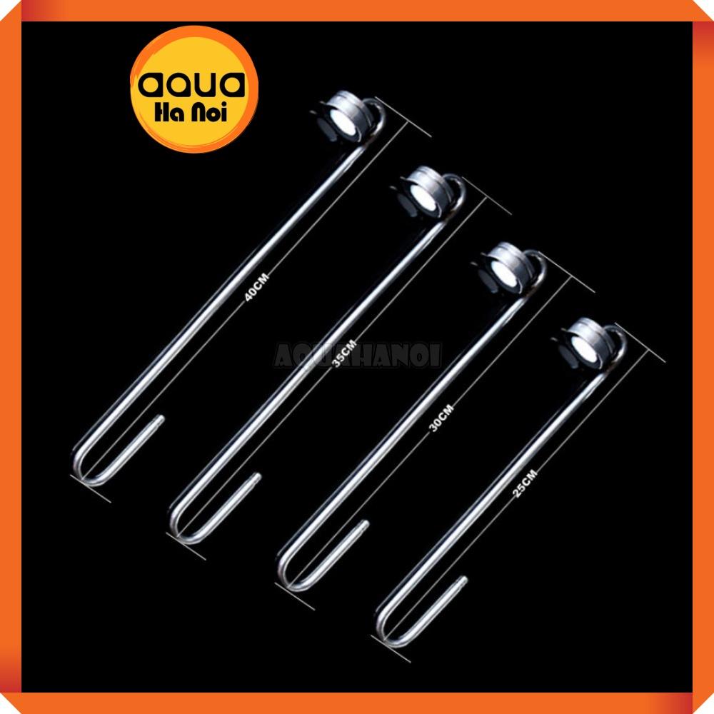 Sủi CO2 inox treo thành hồ thủy sinh cá cảnh - siêu mịn - dài 20/25/30/35/40 cm