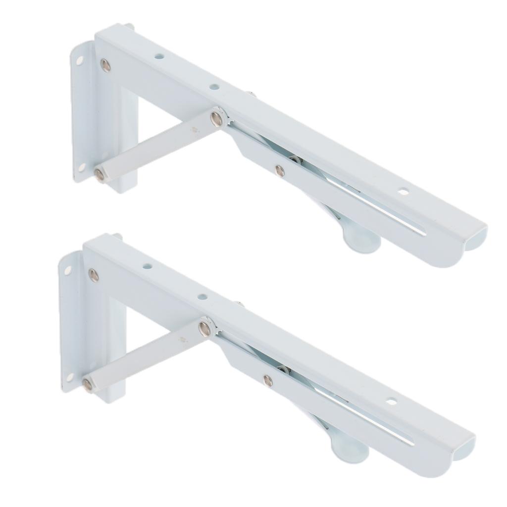 2Pcs Right Angle Bracket L Shape Shelf Support Joint Corner Brace 11inch