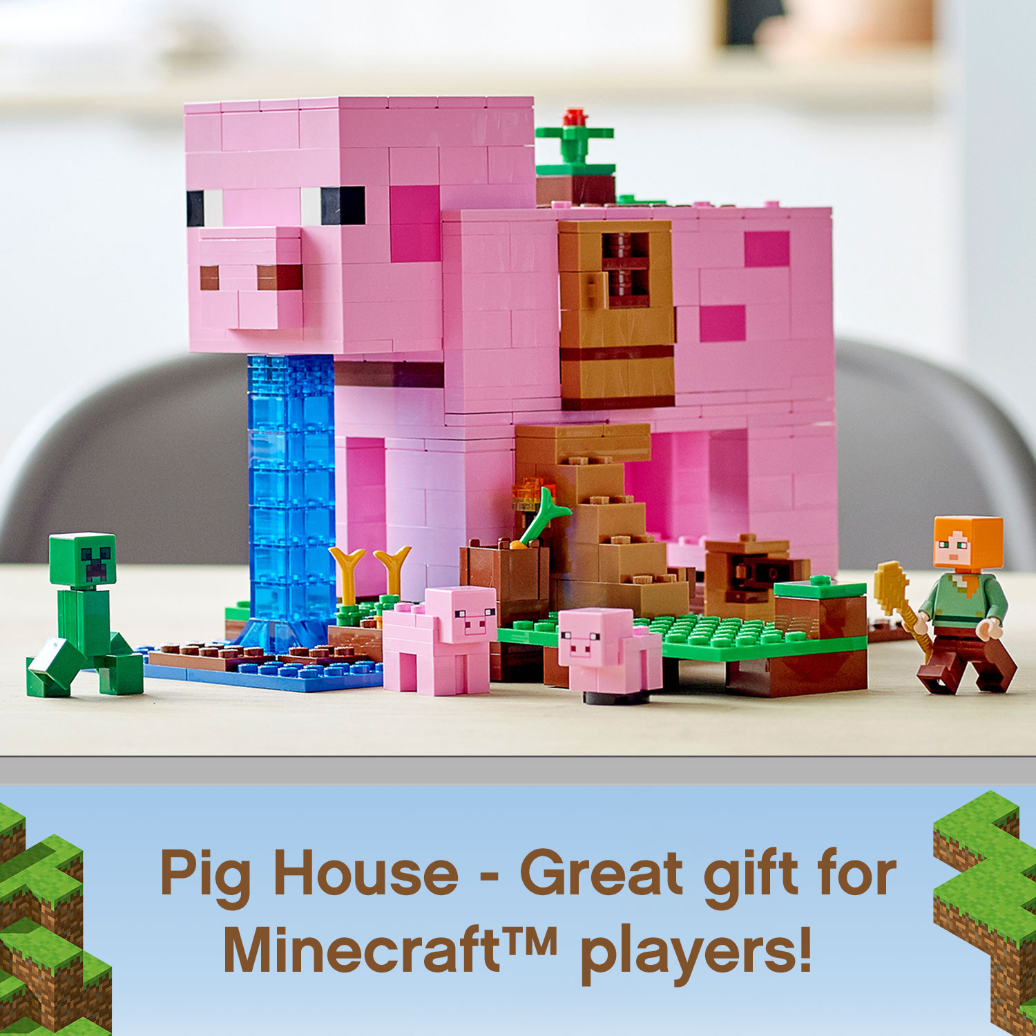 Đồ Chơi Lắp Ráp LEGO Minecraft Ngôi Nhà Heo 21170  Cho Bé Trên 8 Tuổi