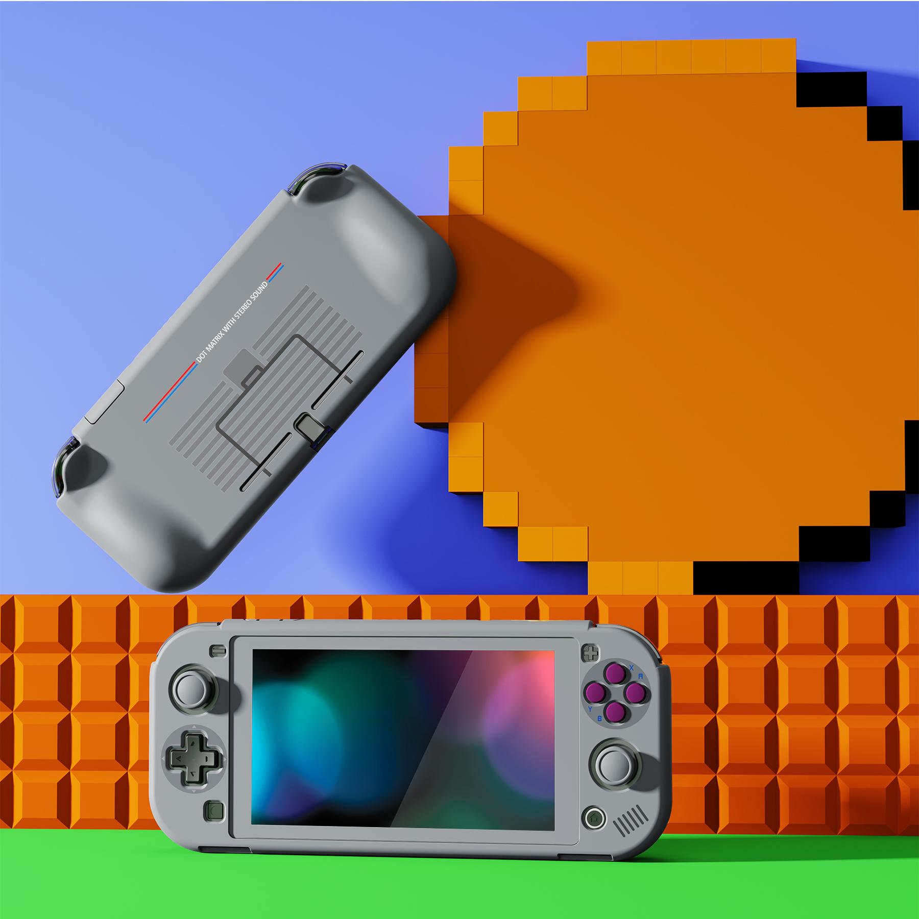 PlayVital ZealProtect Vỏ bảo vệ công thái học cho NS Switch Lite W/Miếng bảo vệ màn hình