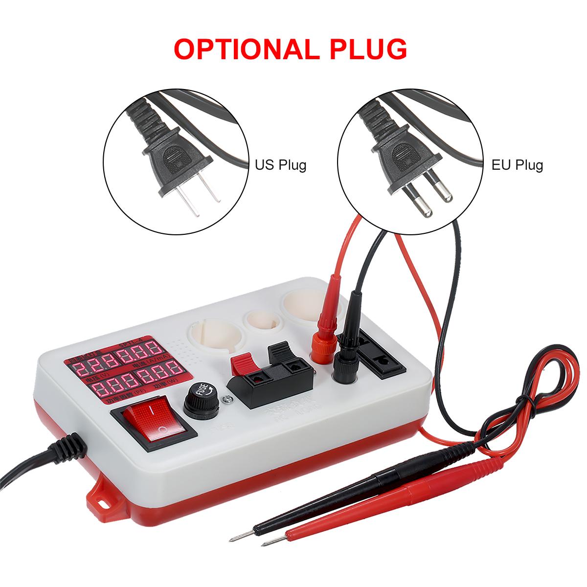 LED Power Tester Lamp Tester Box Test Clamp Electric Power Meter for Bulb Lighting Lamp Lantern Electric Parameter