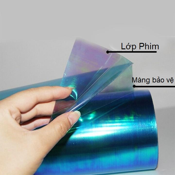 Tấm Phim Dán Đèn Pha Xe Ô Tô - Màu Xanh Dương