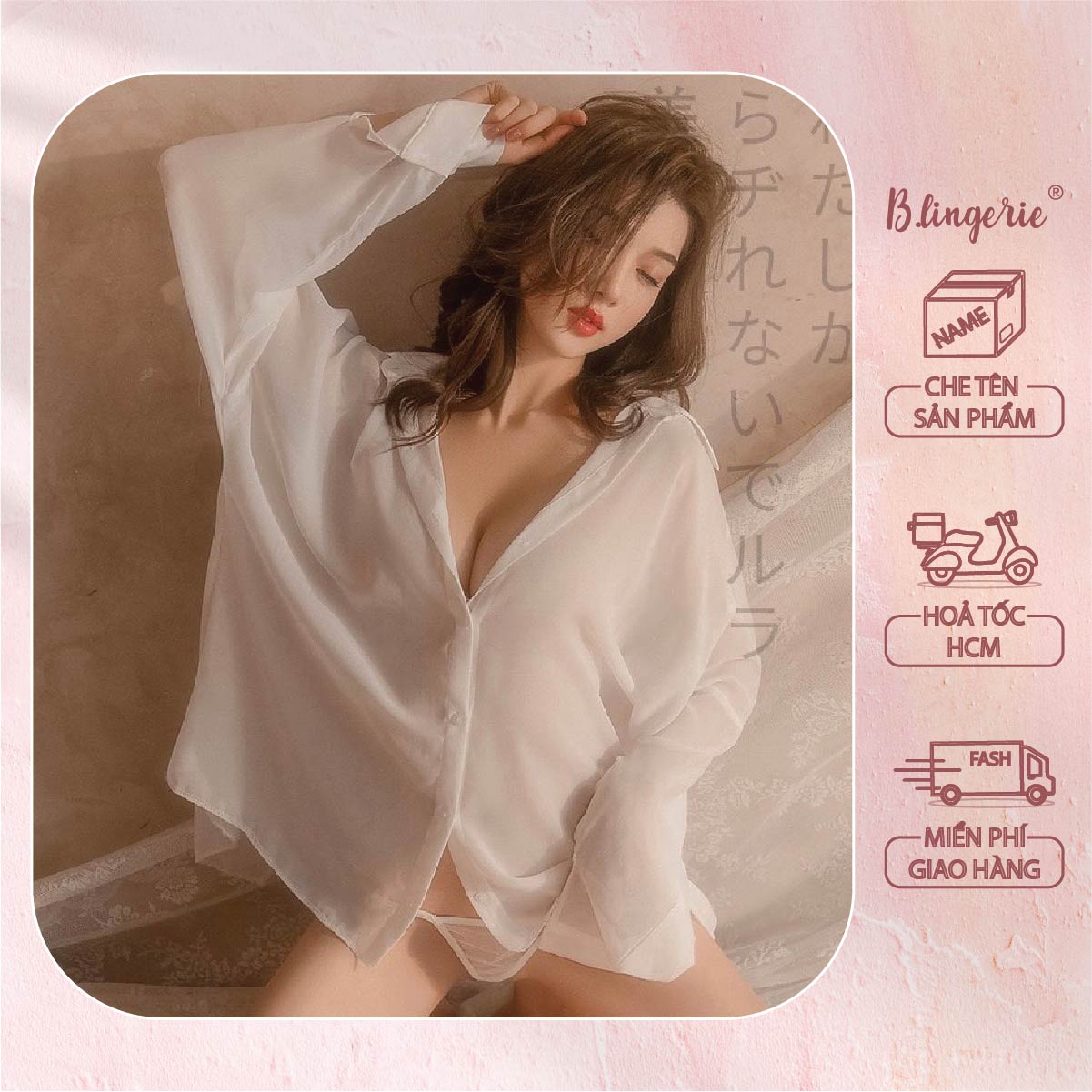 Váy Ngủ Kiểu Dáng Sơmi Gợi Cảm - B.Lingerie