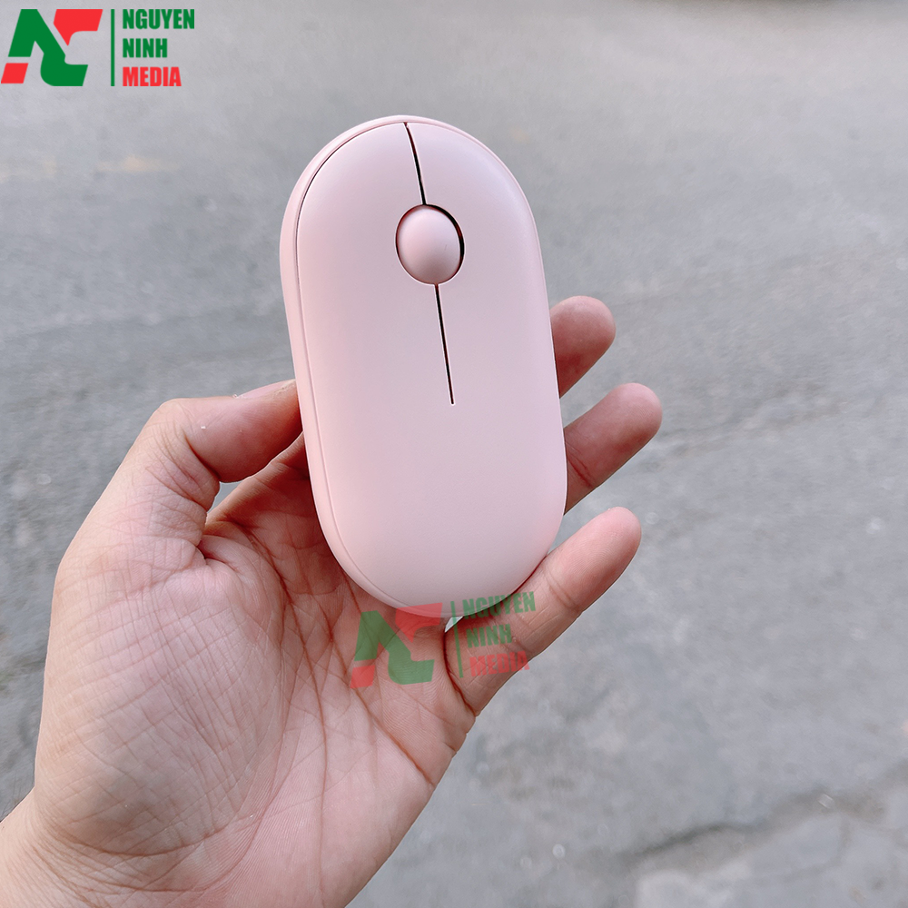 Bộ Phím Chuột Mini Không Dây FORDER KM810 Pink (Màu Hồng) - Hàng Chính Hãng