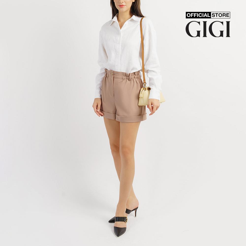 GIGI - Quần shorts nữ lưng thun xoắn gấu hiện đại G3402S221412